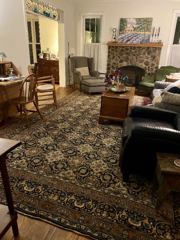 Our living room is an odd shape and size. Fitting rugs over the 25 years we’ve been in the house has presented a big challenge. The perfect rug was discovered through Rugsource. Beautiful. As described. It’s as if this rug has always been here and just belongs in this room! 

While it may have required time and effort to review many, many rugs, the inventory from Rugsource is impressive. It is merely a matter of time before you discover the perfect look, feel and size rug for your home or business. The photos are helpful, the rugs described well, the service is excellent, and the pricing is fair. We’re loving our new-to-us antique rug and have already received many compliments from family and friends. If you’re looking for rugs, you can count on Rugsource. We especially appreciated the one day shipping within North Carolina. Our rug was delivered just before hosting a holiday gathering in our home. Thanks Rugsource!